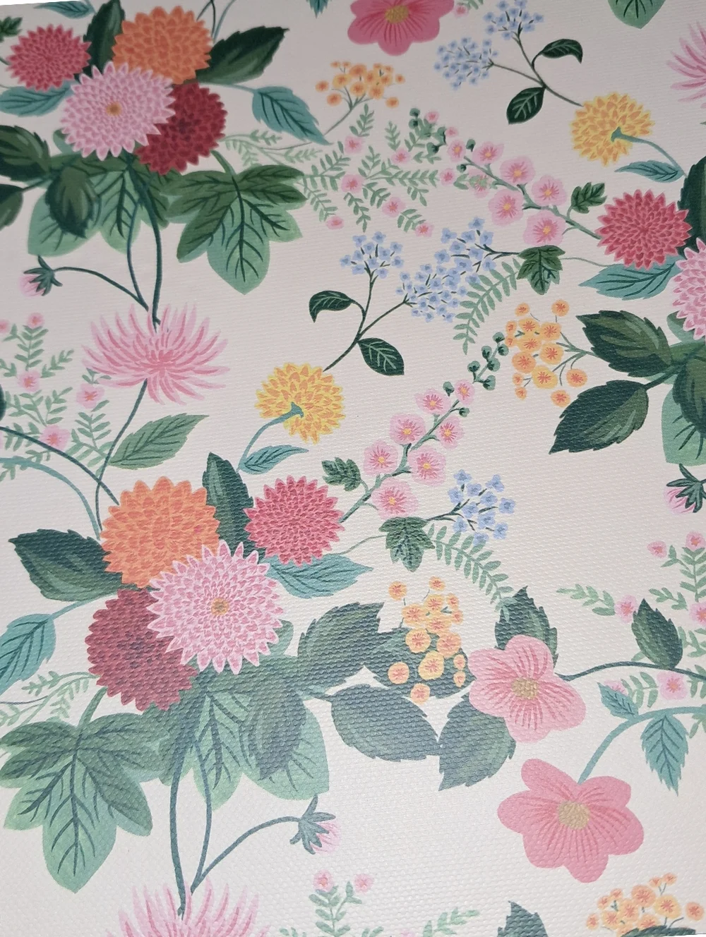 Rifle Paper Co NWT Classic 3-Ring Binder In Dahlia Floral Divider Folder